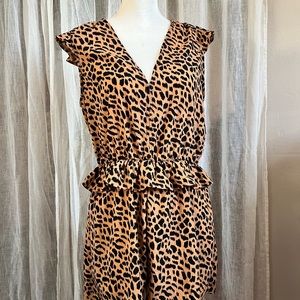 NWOT Animal Print Romper